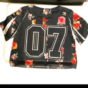Papaya Crop Top Jersey shirt